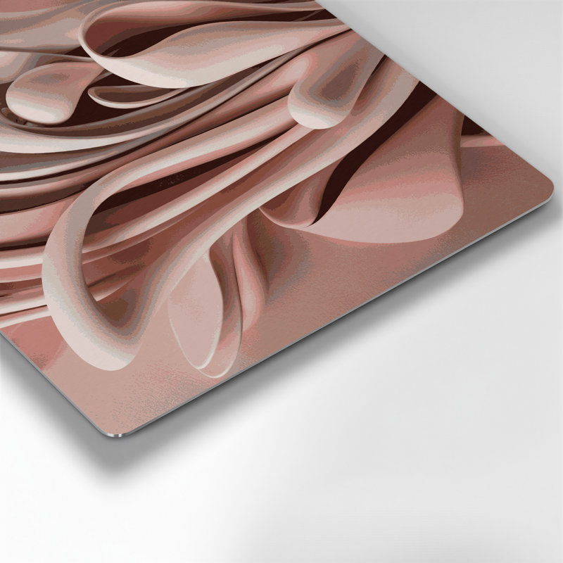 «Biomorphic Abstraction 14», art mural en métal brun, H 32 po x l 32 po
