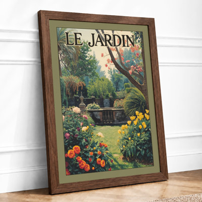 Garden Path At Jardin Vintage - Print