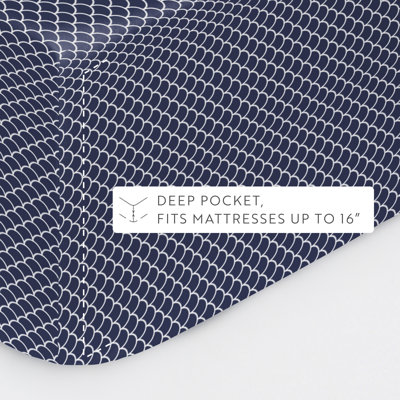 Simply Soft™ Scallops Pattern Microfiber Sheet Set