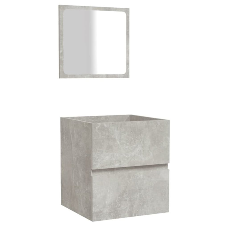 Jiovani 40cm Single Bathroom Vanity Base Only in Brown, Concrete Grey