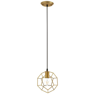 Modway Pique Rose Gold Metal Ceiling Fixture