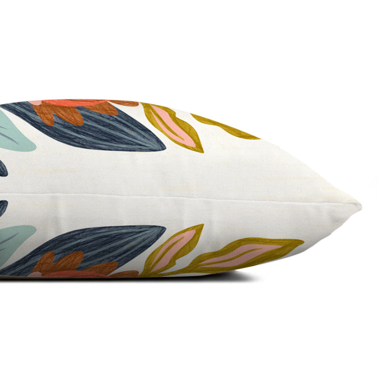 Thersea Floral Reversible Throw Pillow