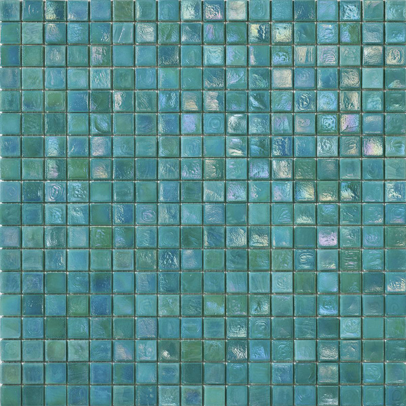 Fern 3 5/8" x 5/8" Iridescent Glass Mosaic