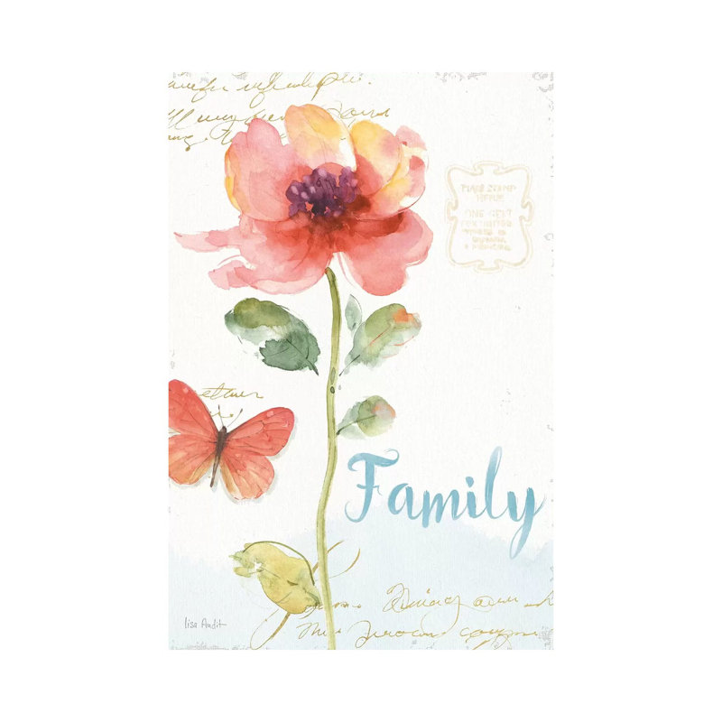 Rainbow Seeds Floral IX Family by Lisa Audit - Wrapped Canvas Print, 30.48cm H x 20.32cm W x 1.91cm D