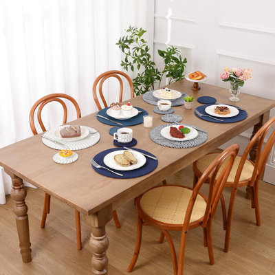 Woven Rope Round Placemats Set Of 6