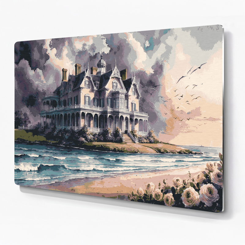 Art mural en métal bord de mer bord de mer Elite, H 20 po x l 30 po
