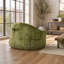 Fauteuil à billes surdimensionné - fauteuil paresseux en mousse haute densité avec poche latérale et poignée pour faciliter le transport-130780232