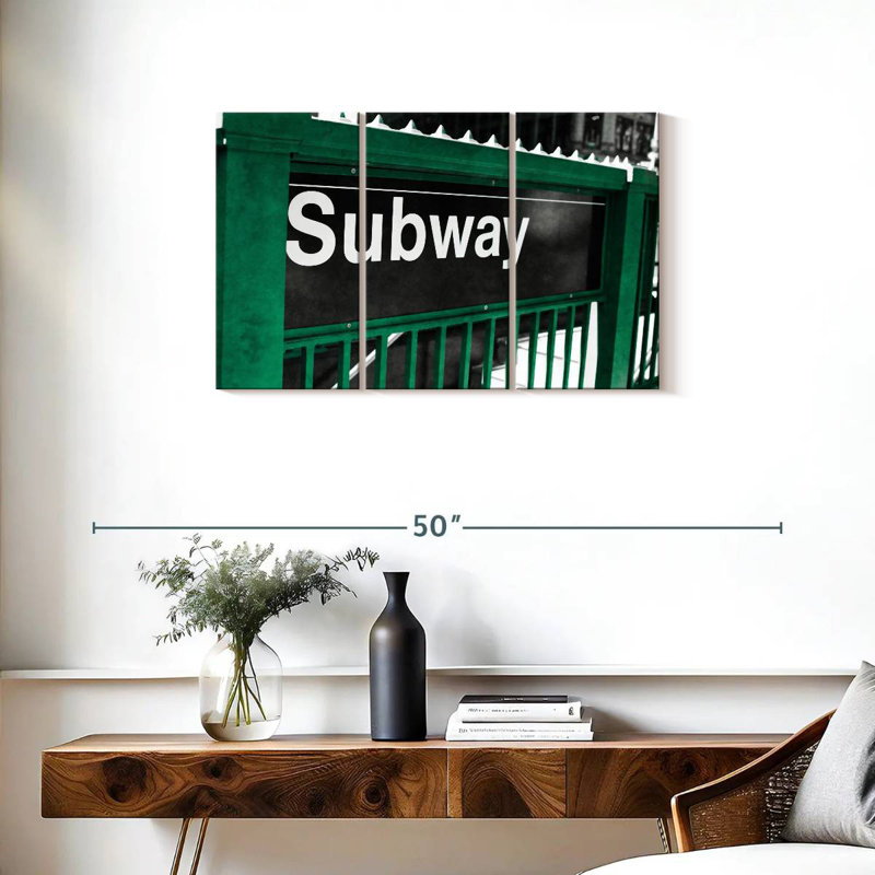 Mehar Subway Sign, 20" H x 33" W