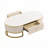 Modern Oval Coffee Table with Drawers