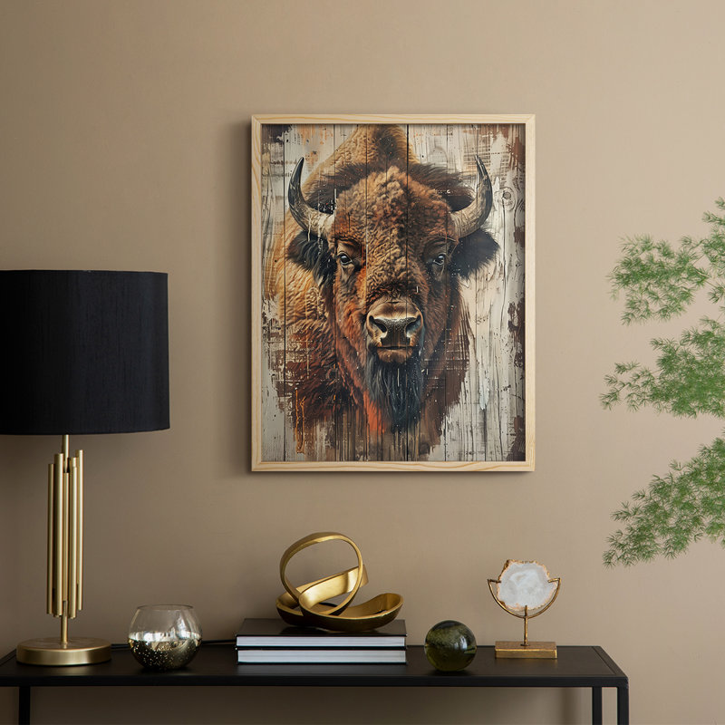 ANIMALS Series CDXCI Framed Print - Solid Wood, Natural, 11" H x 9" W