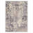 Aura Abstract Machine Washable Purple / Grey Indoor Area Rug with Non-Slip Backing-704166155