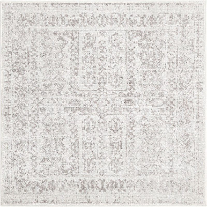 Micsunel Abstract Indoor Rug, Square 4'