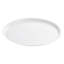 Plateaux ronds en plastique blanc de 18 pouces - 25 plateaux-309071002-309071003