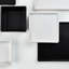Grace Matte Stoneware Dish Set, 12-Piece Square Dishes For 4, Black-2064624171