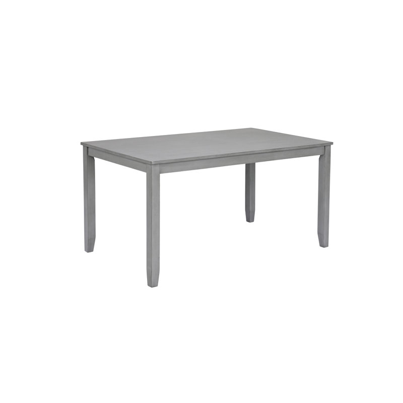 Wooden Dining Rectangular Table, Kitchen Table For Small Space, 4 Person Dining Table, Grayonly THE TABLE