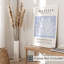 «Abstract Matisse Cutouts Soft Blue III Mid-Century»