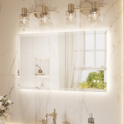 Beveled LED Backlit Bathroom Vanity Mirror