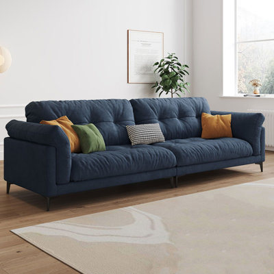 Coussin modulaire bleu 100% polyester