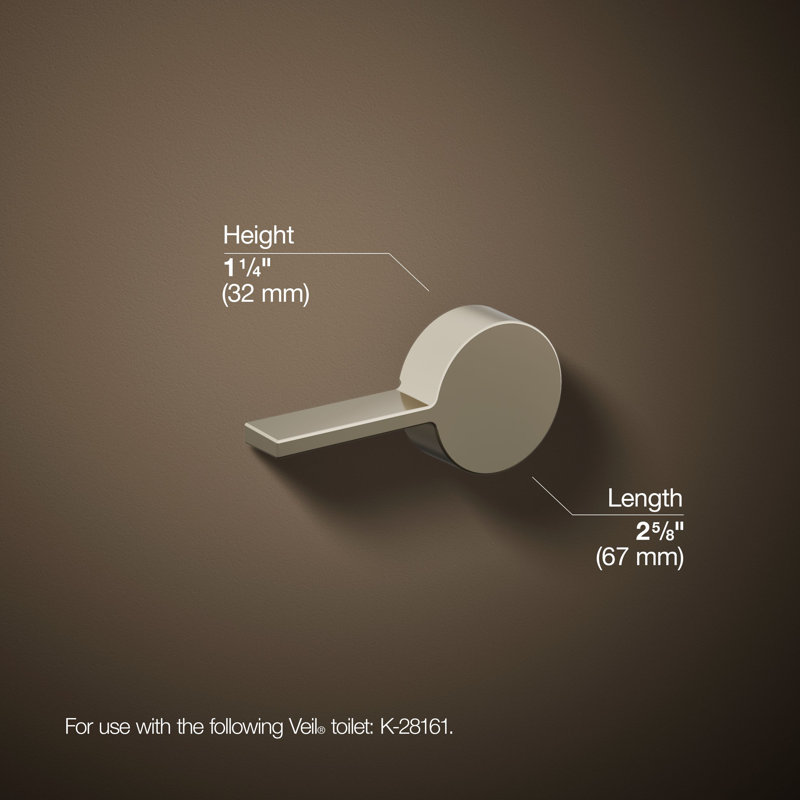Veil Left-Hand Trip Lever, Vibrant Polished Nickel