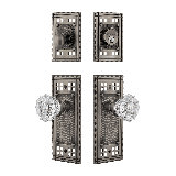 Nostalgic Warehouse Craftsman Entry Set with Crystal Knob