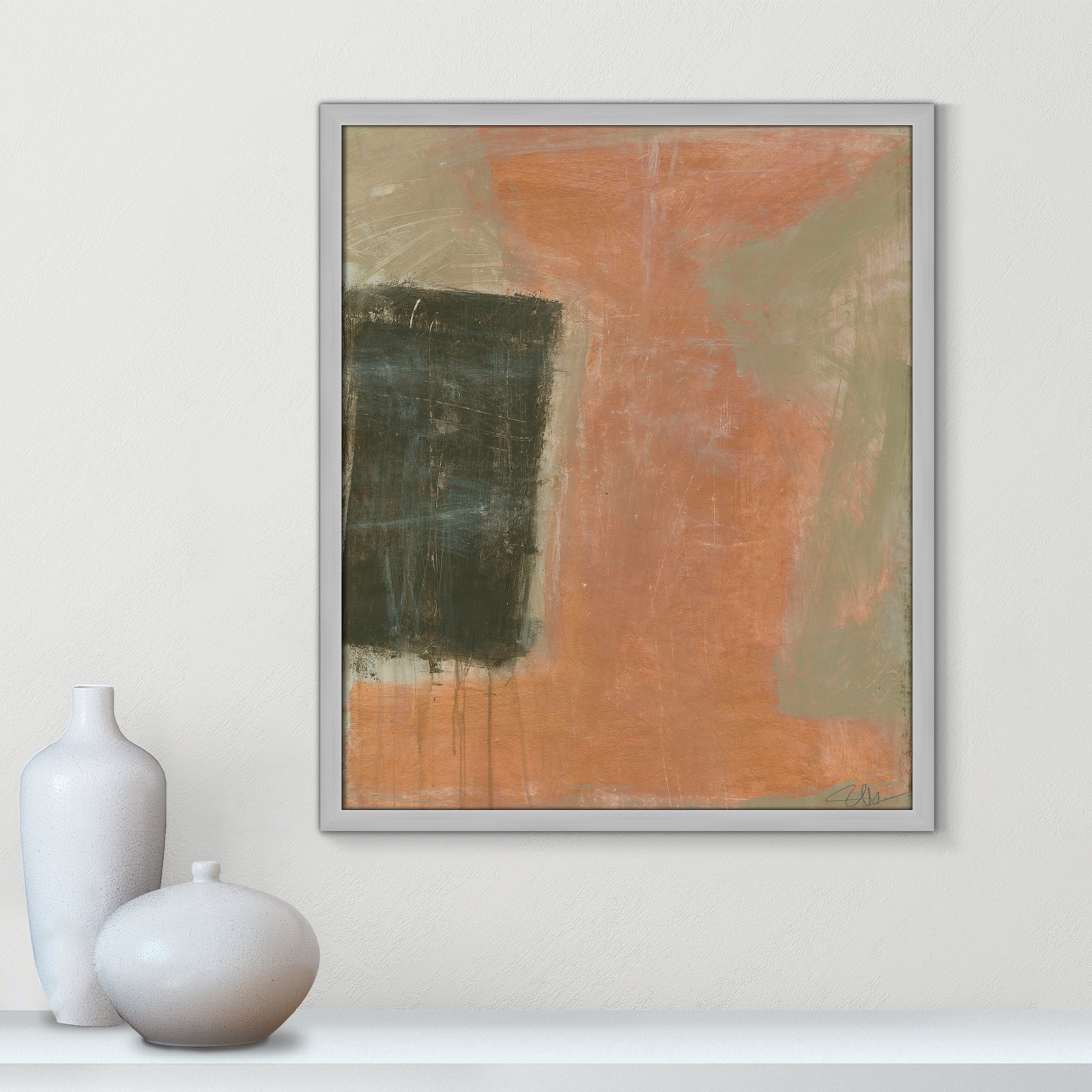 Autumn Sandbox by John Constable, Matte Silver, 25.5" H x 21.5" W x 0.75" D