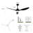 52" Ceiling Fan With Lights Quiet DC Motor 3 ABS Blade Ceiling Fans 6 Speed Levels-1453023342-1453023337