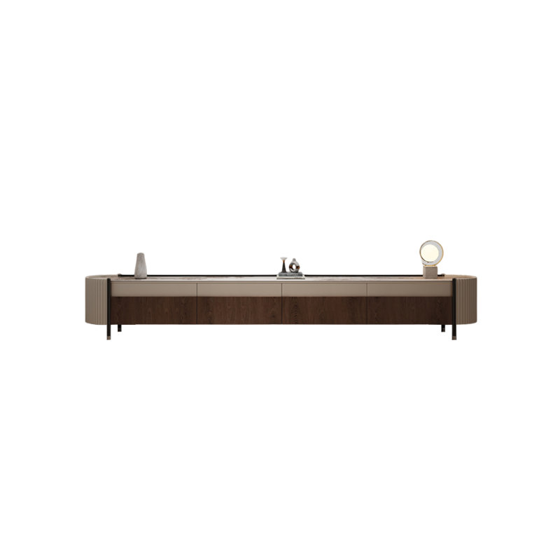 Meuble télé léger et luxueux de style moderne, 70.87"