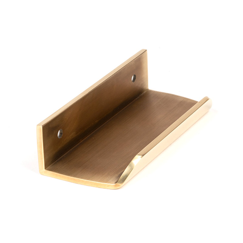 Polished Nickel 50Mm Moore Edge Pull, 7 cm, Aged Brass