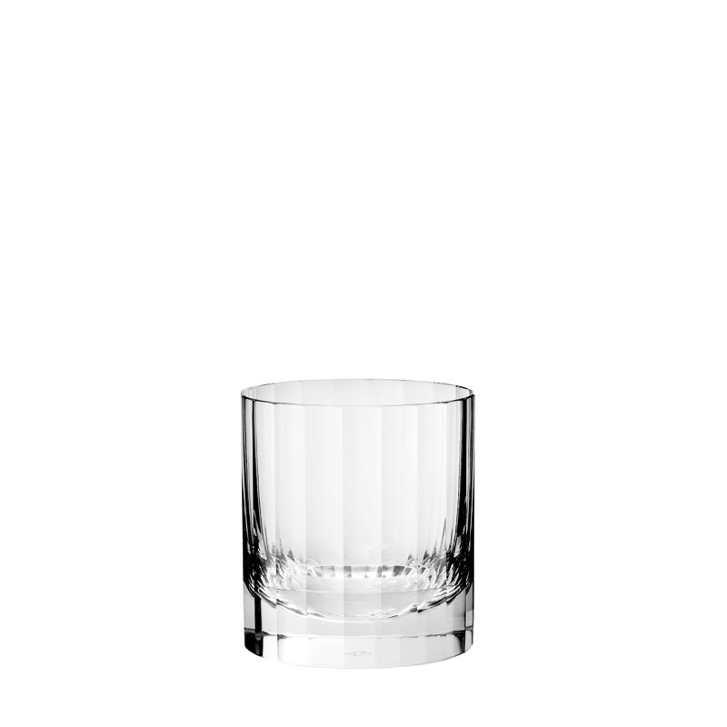 Fluted Handmade Crystal Drinking Glass, 8.5