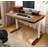 Solid Wood Electric Height-Adjustable Standing Desk