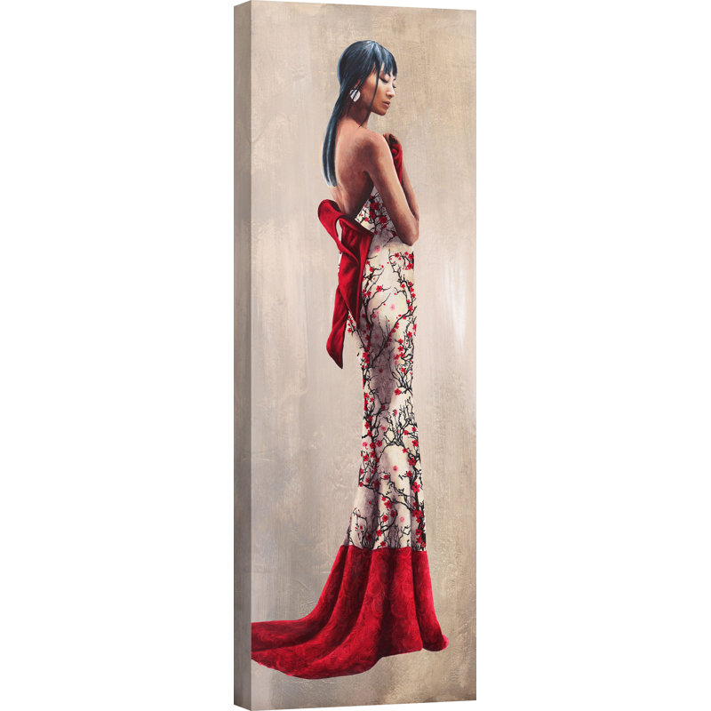 Princess Of Asia by Sonya Duval - Wrapped Canvas Painting, 100cm H x 35cm W x 4cm D