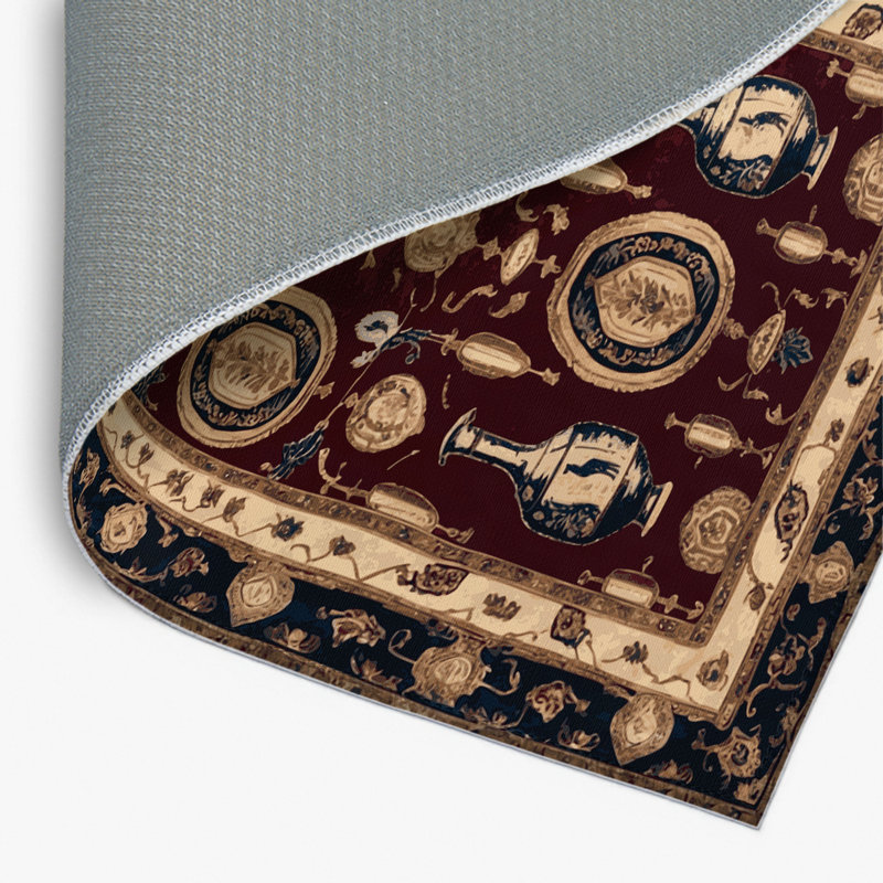Tapis rouge français intérieur et extérieur, Rectangulaire 8 pi x 10 pi