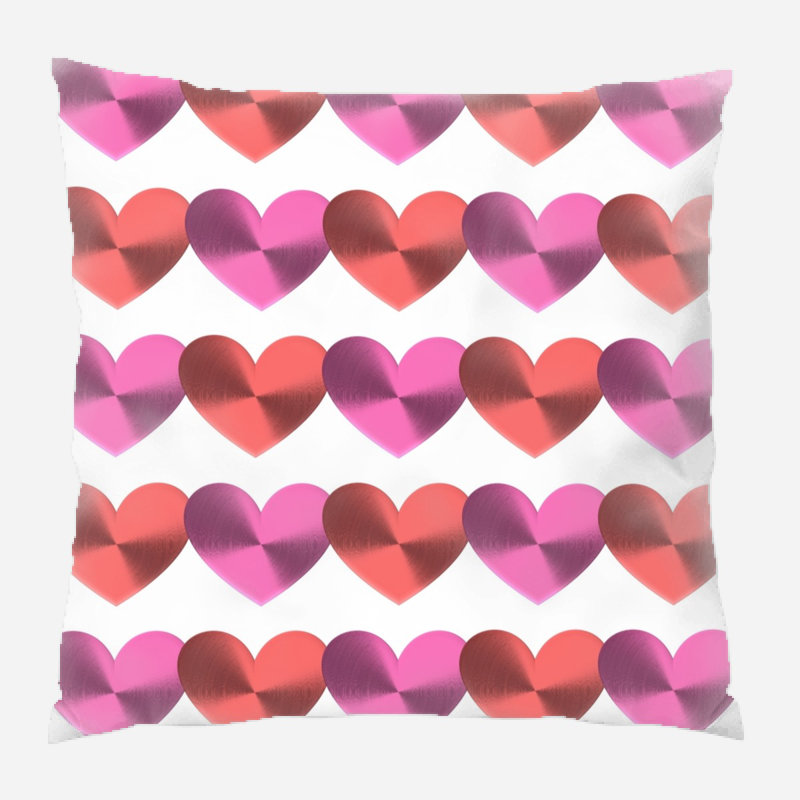 Geometric Microsuede Reversible Throw Pillow