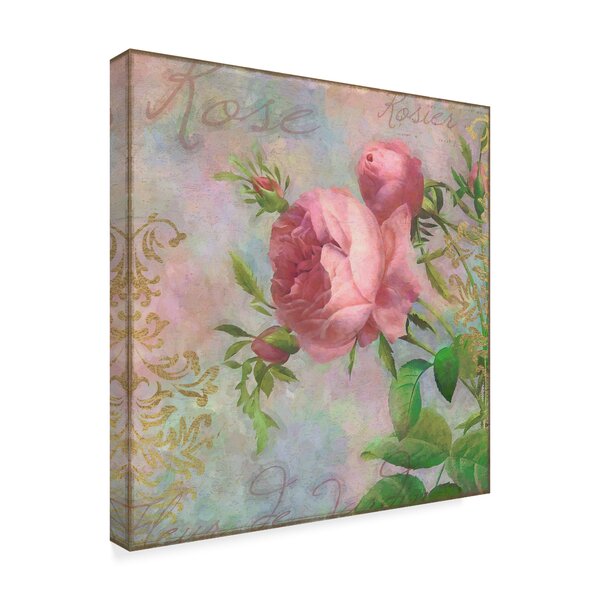 Ophelia & Co. Rose Centered On Canvas by Cora Niele Print | Wayfair