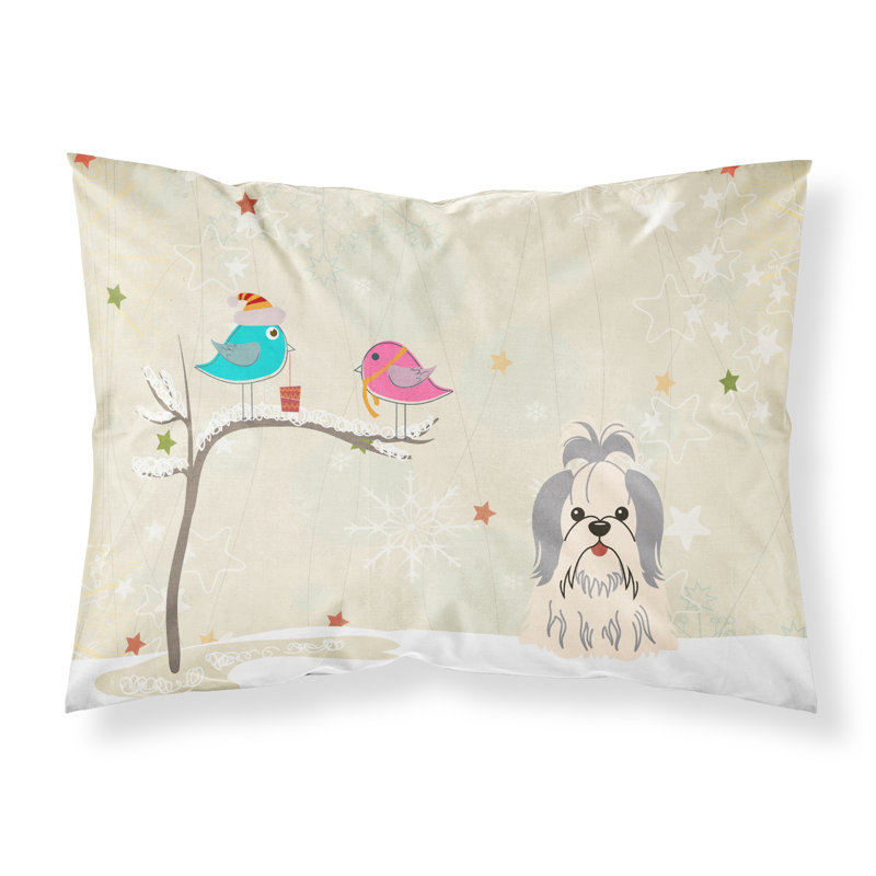 Microfiber, Silver White Shih Tzu