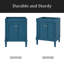 Meuble-lavabo 24 po sans lavabo, meuble de rangement moderne à 2 niveaux, meuble-lavabo à simple cuve, grandes tablettes de rangement (PAS D'ÉVIER)