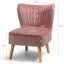 Fauteuil de chambre en velours de 53,34 cm de large Tocco-1354473839