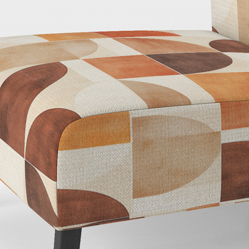 Fauteuil de chambre Abstract Midcentury, Slipper Armless