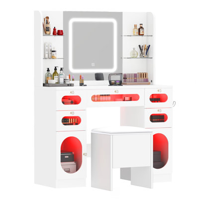 104.9Cm W Dressing Table With Mirror