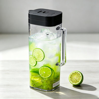 Asvel 68oz BPA-Free Tritan Fridge Door Water Pitcher, Leakproof Design, Pointed Spout Keeps Bugs Out