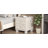 Nightstands Set of 2 with Charging Station, Smart Night Light, and Storage Cabinet, Modern Bedside Tables for Bedroom, White-488435222