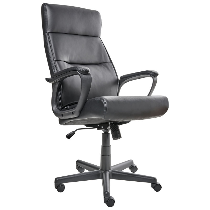 Executive Chair with Headrest, Black