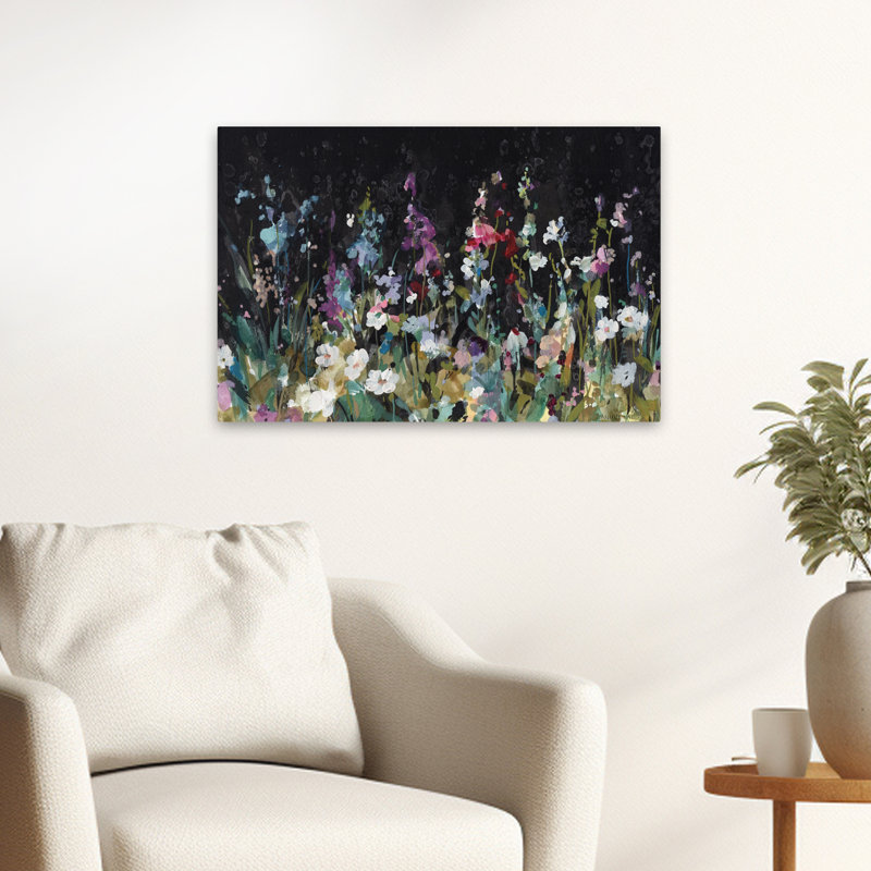 Fleurs - Jardin foncé, H 16 po x l 24 po