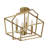 4-light Golden Flush Mount