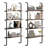 4-Tier Wall-Mounted Ladder Shelf Display Bookshelf With Heavy-Duty Metal Frame-430121385