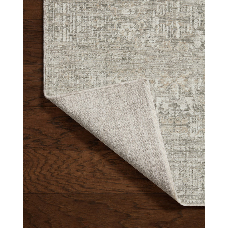 Tapis gris / beige Amber Lewis x Loloi Honora, Rectangle 6 pi 7 po x 9 pi 2 po