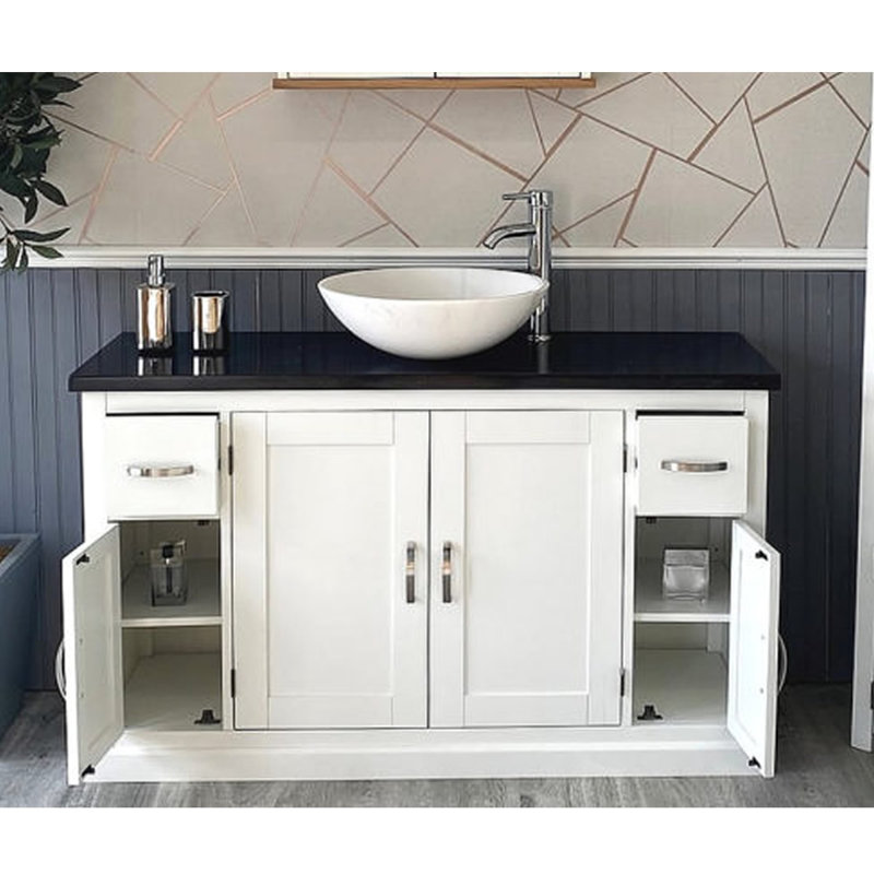 Araiza 1230mm Single Bathroom Vanity with Vessel Stone Basin