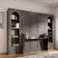 Lit escamotable avec tablettes, tiroirs, bureau et DEL Murphy