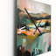 Isabelah - Horloge murale peinture abstraite surdimensionnée-609541365