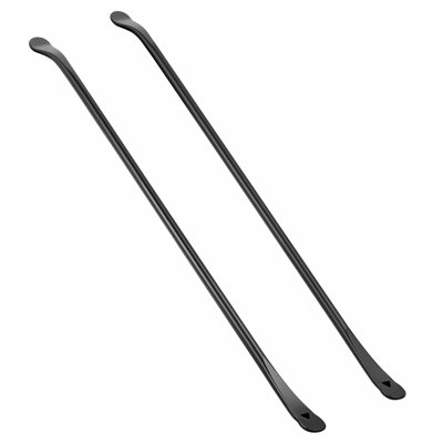 Tire Bars, 2 PCS 38.2 Inch Tire Mount and Demount Iron, Heavy Duty Alloy Steel Mounting Tools, Professional Changing Removal Tools for Truck, Semi Truck, Off-Road Vehicle, Light-Duty Van, Black